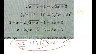 Squaring Both Sides