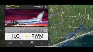 Berry Aviation Embraer EMB-120ER Brasilia(BYA707, N707TG)landing@PWM Airport over my house from ILG