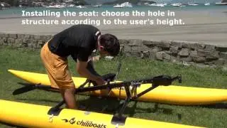 Bikeboat Recumbent 2016-Assembling for use-Montando para usar