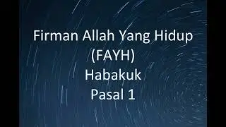 Habakuk 01 Firman Allah Yang Hidup (FAYH) - 1989