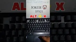 🃏 How to Create joker Emoji in MS Word | Easy Keyboard Shortcut #msword #mswordshortcuts #shorts