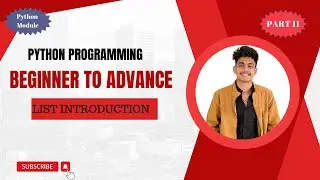 PYTHON LIST INTRODUTION | Python Full Course #11