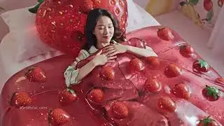 Super Satisfying Fruit Jelly Beds 🍒🛌 Perfect for Gooey Slime Lovers Oddly Satisfying AI ASMR (1080p)