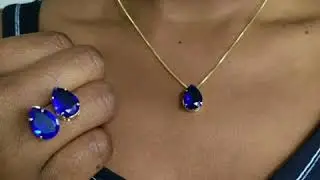 Conjunto De Brincos E Corrente Feminina Folheada