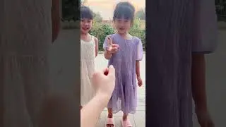 cute smart  boy and girl play the game at home for funny #short