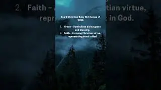 Top 5 Christian Baby Girl Names of 2025 #babygirlnames2025  #shorts