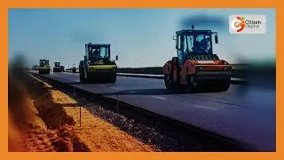 Construction of road into dual carriageway halfway done