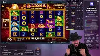 Roshtein: 5 Lions Megawyas - Fantastic Tumble Win