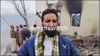 Two residential multi-storey houses gutted in fire blaze at Arai in Poonch Mandi.