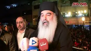 إضاءة شجرة الميلاد في كنيسة رئيسي الملائكة ميخائيل وجبرائيل باللاذقية