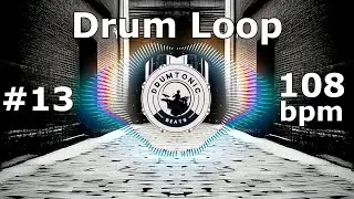 #13 Hip Hop Drum Beat 108 bpm 🥁 4 Variations 🥁 Drum Backing Tracks Bass Guitar Practice - DrumTonic