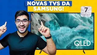 COM ELA! Smart TV QLED Q7F da SAMSUNG com 7 Anos de atualiza&ccedil;&atilde;o e 100% DCI-P3