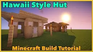 Minecraft Hawaii Style Hut Tutorial