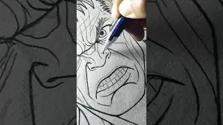 Hulk🟢.. #hulk #hulksketch #Marvelart #creative #shortvideo #viral