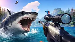 KEYS und KREIS jagen FISCHE mit GEWEHREN - Fish Hunters 4K Gameplay Deutsch