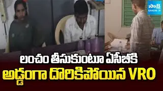 Hindupuram VRO Caught Red Handed To ACB While Taking Bribe | AP News | Sakshi TV
