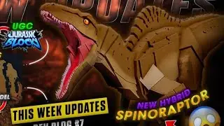 Probando al espinoraptor de jurassic blocky 