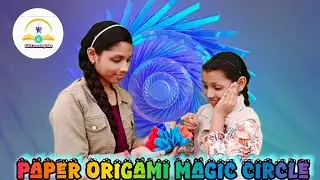 How to Make Paper Origami Magic' Circle  #origami #origamicraft  #magiccircle #kidsart #kids