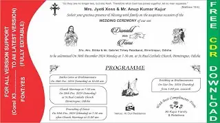 Christian Wedding Card- Latest Card Matter- Chris_card