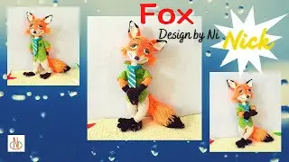 Crochet Fox. Part 1 (1/2) Head. Free Pattern and Tutorial_Amigurumi_ Móc Cáo. #Nicrochet