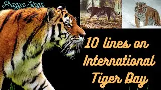 International Tiger day 2021|10 lines on international Tiger day|world Tiger day| Global Tiger day
