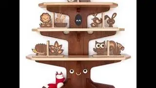 Creative Bookshelf For Kids | Decor Wall Mounted Shelving Collection