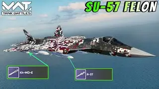 SU-57 FELON - Russian Most Annoying Strike Fighter 🔥 MWT :  TANK BATTLES 