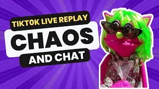 Alcoholic Alien Cat Puppet's Hilarious Chat! TikTok Livestream Replay | Purr for Mama Chaos