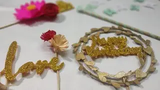 DIY EASY CAKE TOPPERS / 4 EASY CAKE TOPPER IDEA / CAKE DECORATION IDEAS AT HOME / CAKE DECORATION