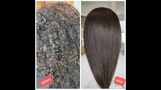 Gorgeous transformation using Brazilian Renewal Keratin Treatment by Keratherapy