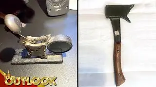 What Is This MYSTERIOUS Thing With A Weird Handle And A Spring And This Axe Found At An Estate Sale?