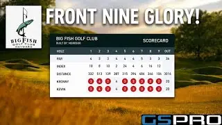 Front Nine Duo Scramble - Big Fish Golf Club (Simulator) #golf #youtubegolf