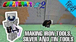 CRAZY CRAFT #2 - Making Iron Tools, Silver and Tin Tools | MINECRAFT PE | IN HINDI | THE ETRIGAN |
