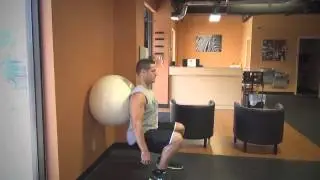 How to: Stability Ball Wall Squats