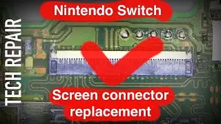 Замена разъема экрана Nintendo Switch