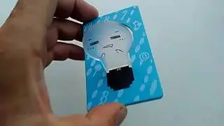 Ultra - slim Folding Card Lamp Funny LED Cartoon