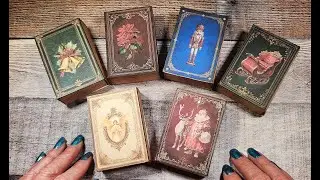 Assembling My Vintage Christmas Book Box Set | DIY Printable Keepsake Books for Junk Journals