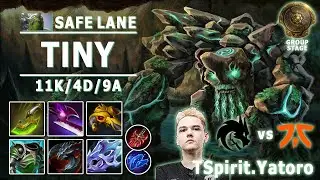 TI 10 | TSpirit.Yatoro | Tiny Carry | Team Spirit vs Fnatic | Group Stage | TI Player View