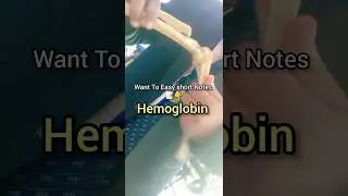 Hemoglobin Notes 📝🔥#hemoglobin #biochemistry #physiology