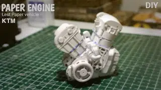 କାଗଜ ରେ mini bike engine Paper Making engine ktm 1290 super duke 