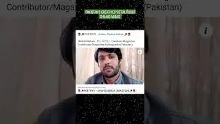 PAKISTAN'S CREATIVE/POET/AUTHOR...SHAHID ABBAS 