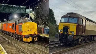 Class 56’s With Snowplows, Class 37 THRASH & Class 57’s At SPEED! - 12/12/25 (4K)