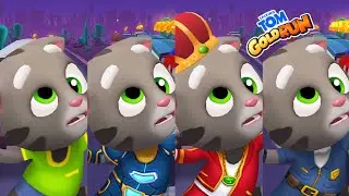 Talking Tom Gold Run - Talking Tom vs Cyber Tom vs Super Tom vs Agent Tom Android Gameplay