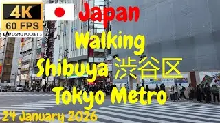 Walking in Shibuya 渋谷区 - Tokyo Metro - Japan - 24 January 2026