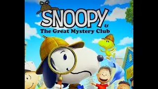 Snoopy & The Great Mystery Club Title Screen (PC, PS5, XSX, XSS, Switch)