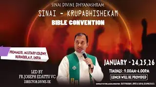 (LIVE) Sinai Divine Dhyanashram Bible Convention | Day 2 - 25th January