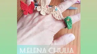 Anillo mariposa a crochet #crochetutorial #bisuteriaartesanal #crocheting #tejercrochet #crochet