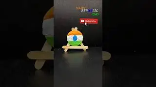 EASY REPUBLIC DAY CRAFT 🇮🇳 #reels #ytshorts #viral #art  #reelitfeelit #reelkarofeelkaro #tranding