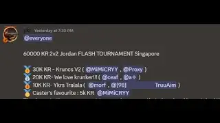 🥇 | Jordan 60K KR 2v2 Flash Tourney Highlights | ft. mahier