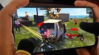 IPHONE 11⚡️HANDCAME SOLO VS SQUAD FREE FIRE GAMEPLAY🔥